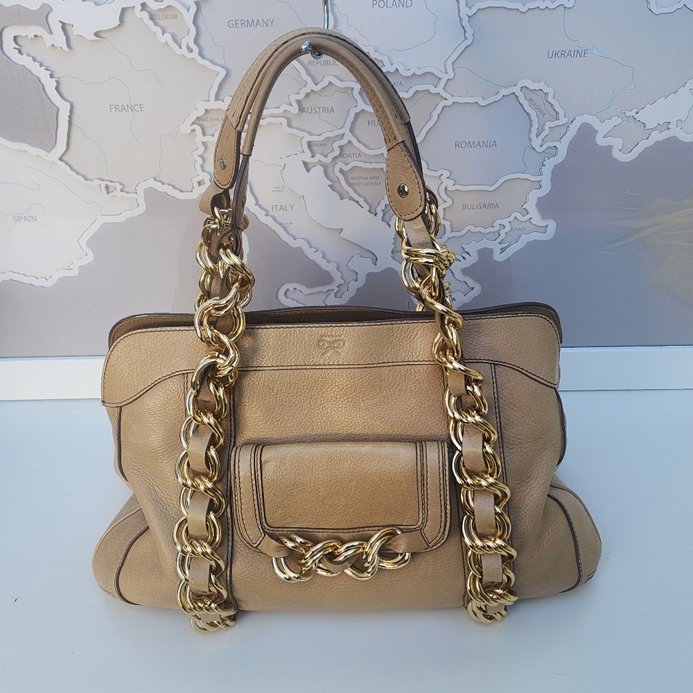 ANYA HINDMARCH Handbag Chain Leather Brown